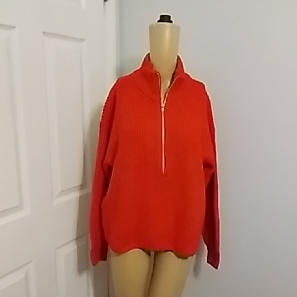 Vince Camuto Vibrant Red Knit Sweater